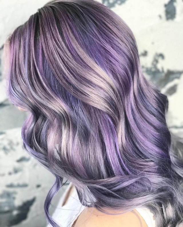 Pastel Skunk Stripe Hair