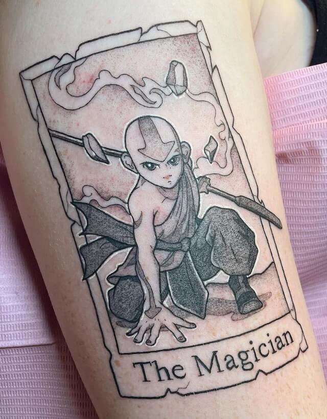 The Magician tarot card tattoo