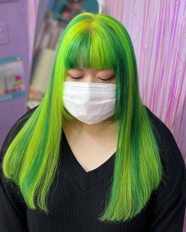 neon skunk stripe