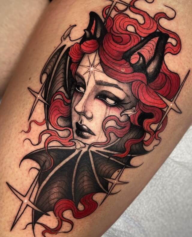 Bat Lady Tattoo