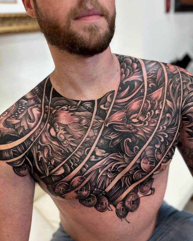 Dragon X Phoenix Tattoo