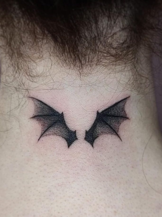 Minimalist Bat Tattoo Designs