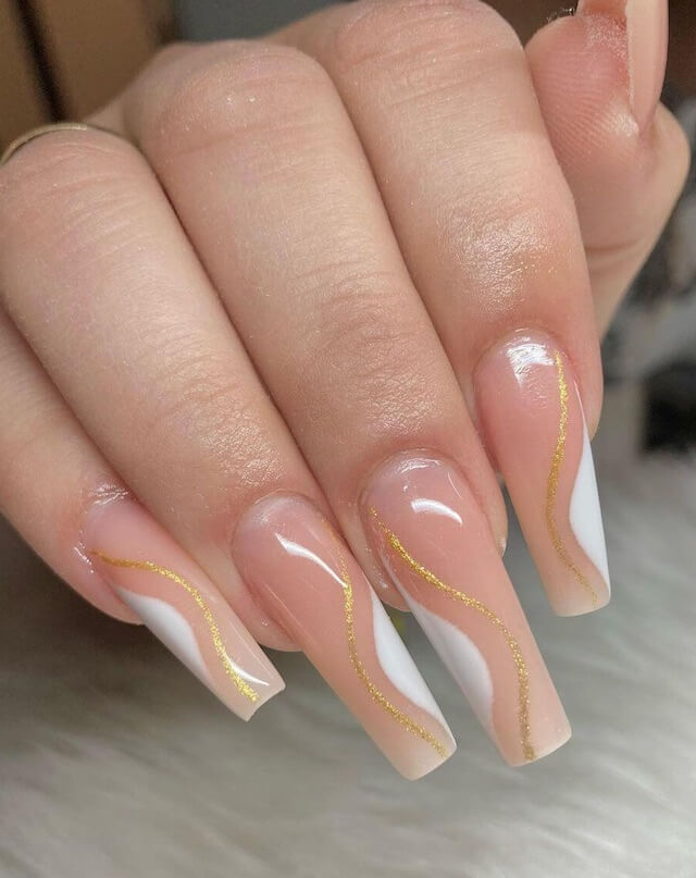 Nude Coffin Nails