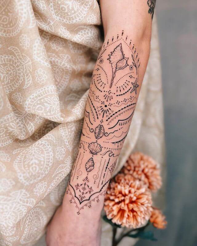 Ocean Ornamental Tattoo