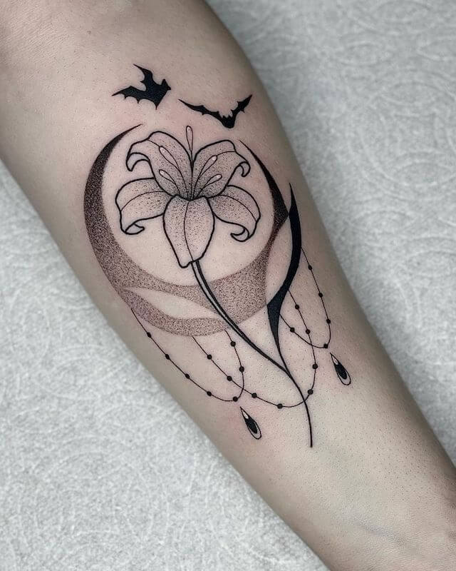 tiny bat tattoo