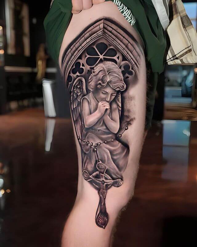 Angel Praying Tattoo
