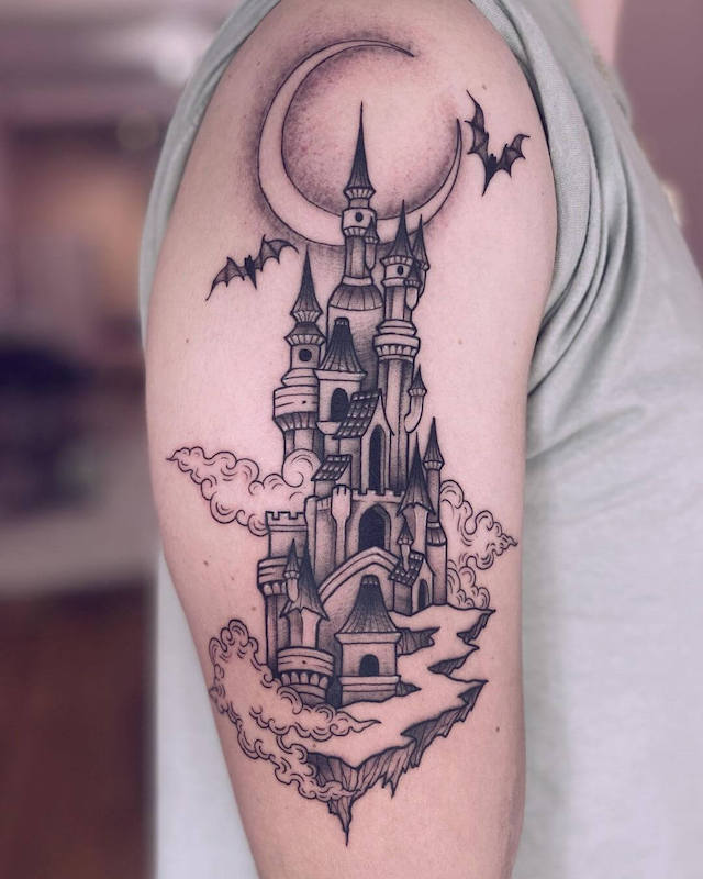 Dracula Castle tattoo