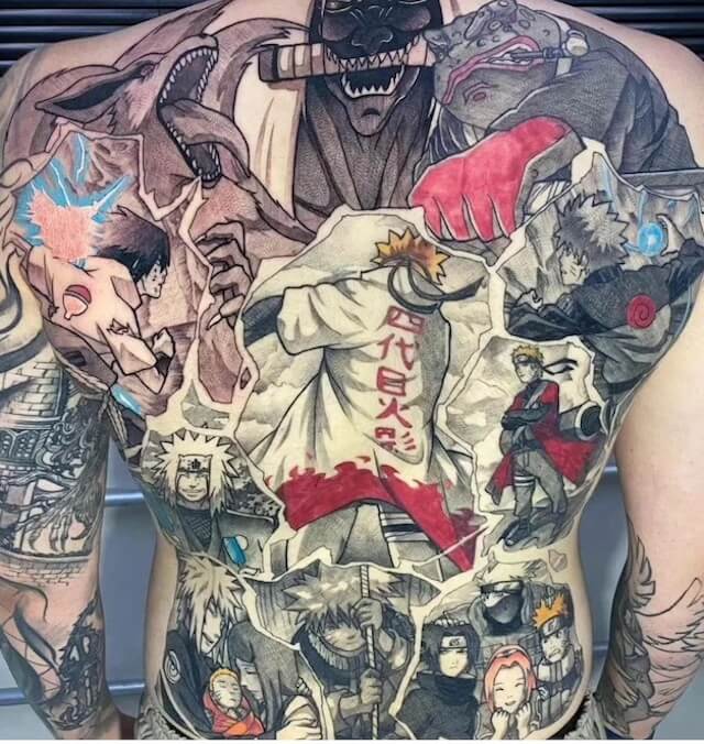 Naruto Back Tattoo