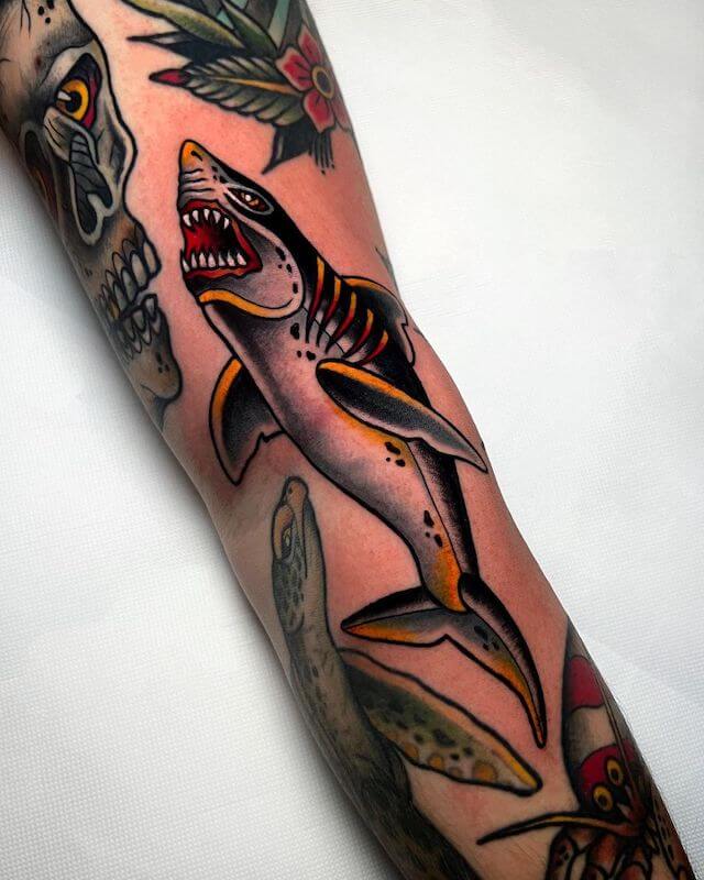 Traditional Shark Tattoo