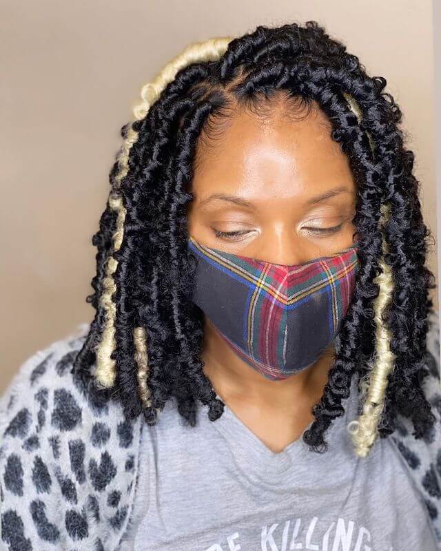 Skunk Stripe butterfly locks