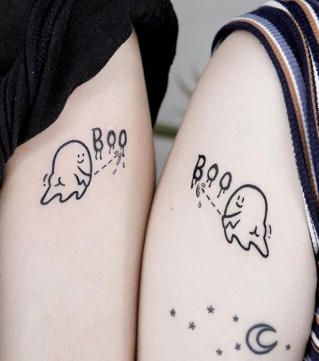 Cute Sheet Ghost Tattoos