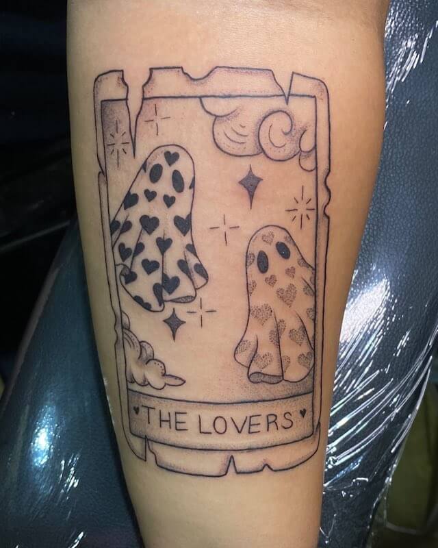 Ghosty Tarot Card Tattoo