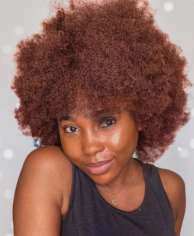 Ginger hair color on Afro