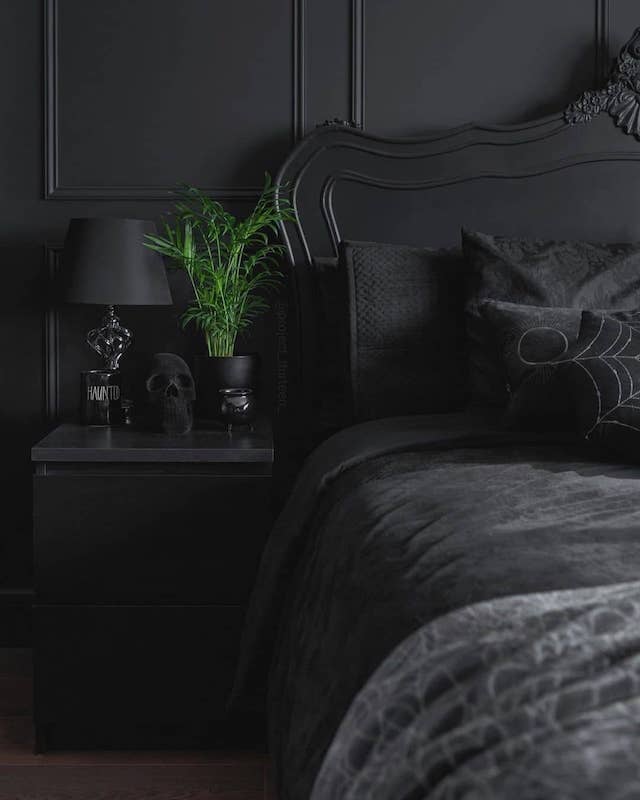 Gothic Black Bedroom
