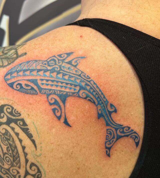 Hawaiian Shark Tattoo