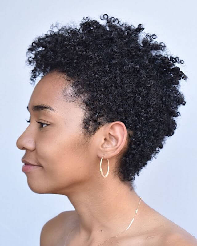 Short Chopped Curly Hair