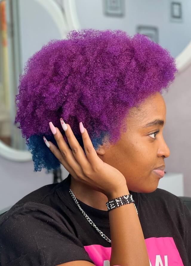 Short Colored Afro
