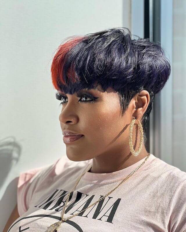 Short Bowl cut for black women