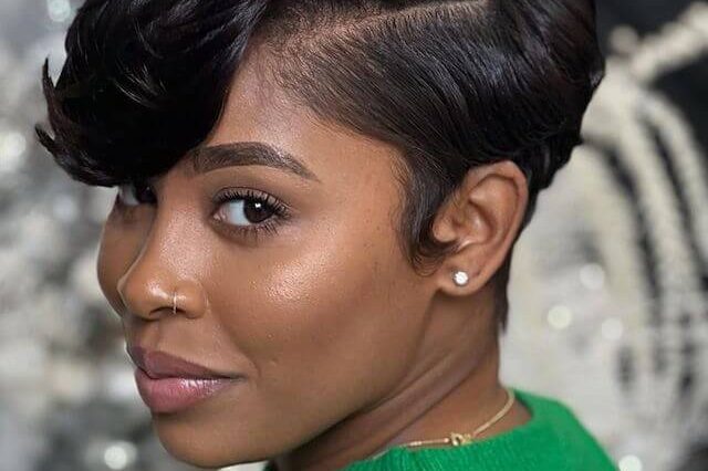 Short pixie cut for black women