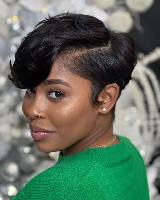 Short pixie cut for black women