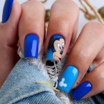Simple Mickey Mouse Nails