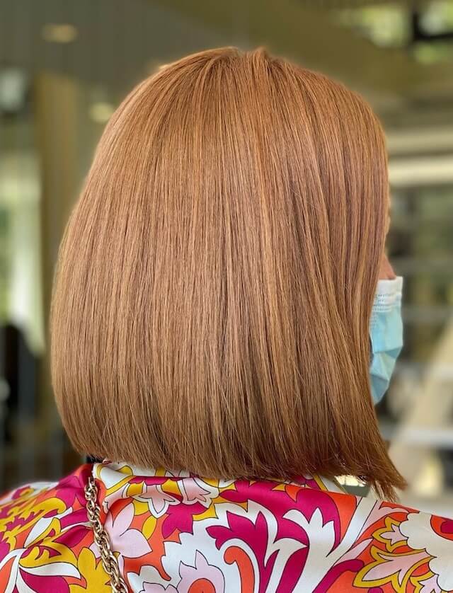 warm ginger hair