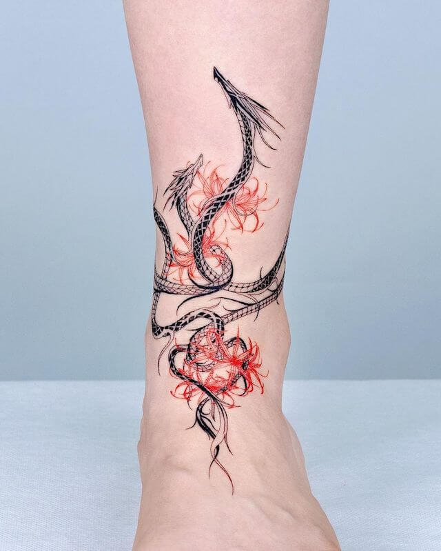 Wrap around Dragon Tattoo