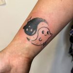 yin yang ghost tattoo