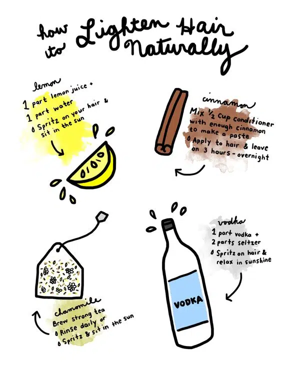 How to Lighten Hair Naturally Overnight
