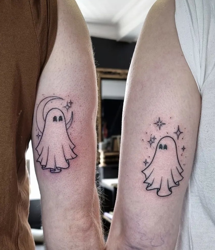 matching ghost tattoo