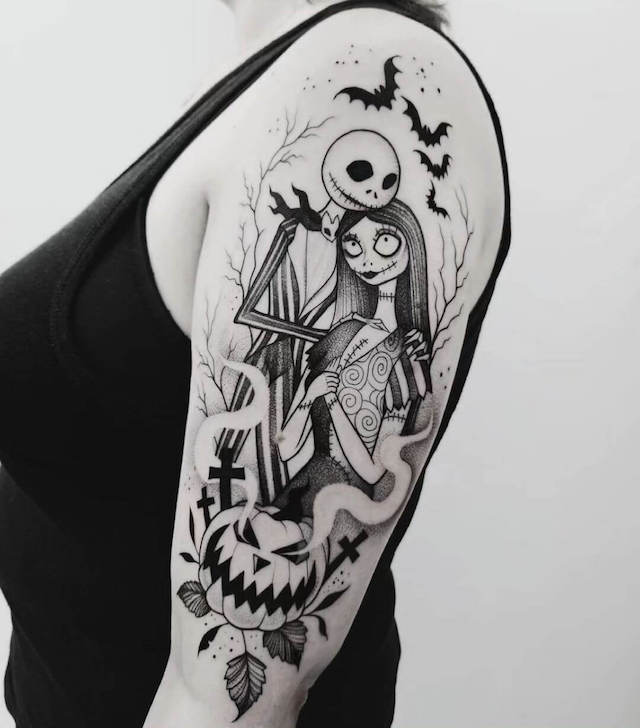 nightmare before christmas tattoo