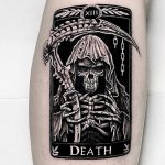 the Grim Reaper tarot card tattoo
