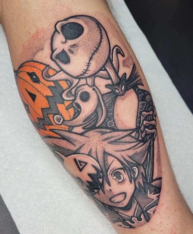 Kingdom heart halloween tattoo