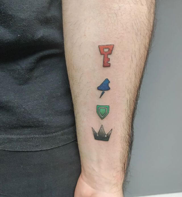 Small Kingdom Hearts Tattoo