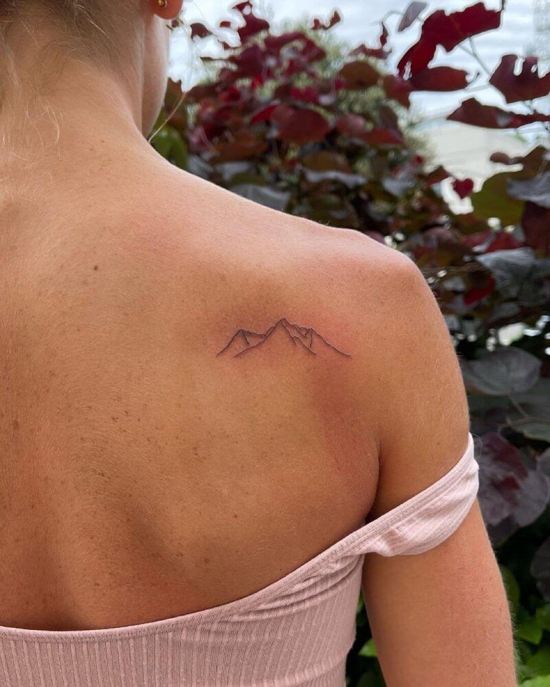 fiminine mountain tattoo
