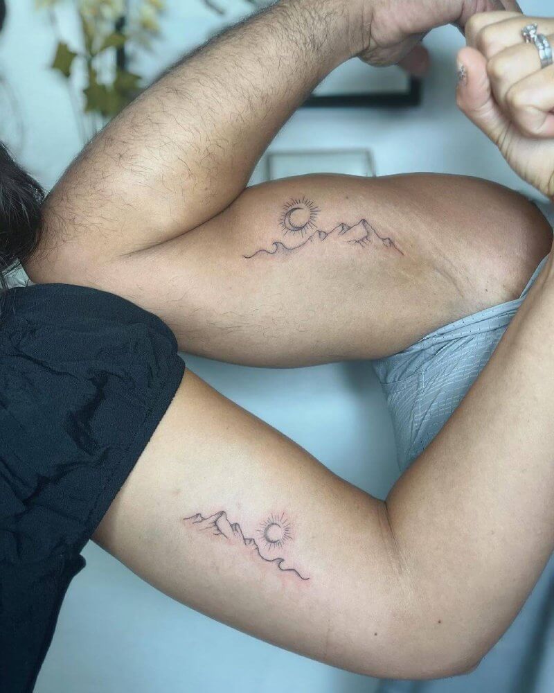 fiminine mountain tattoo