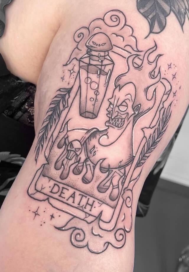 Hades Death tarot card tattoo