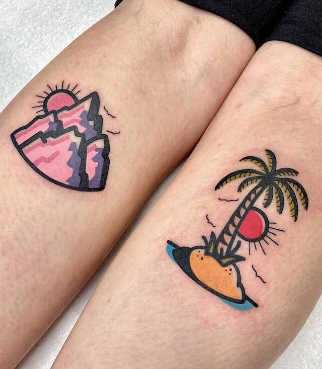 Cute Mountain Tattoo