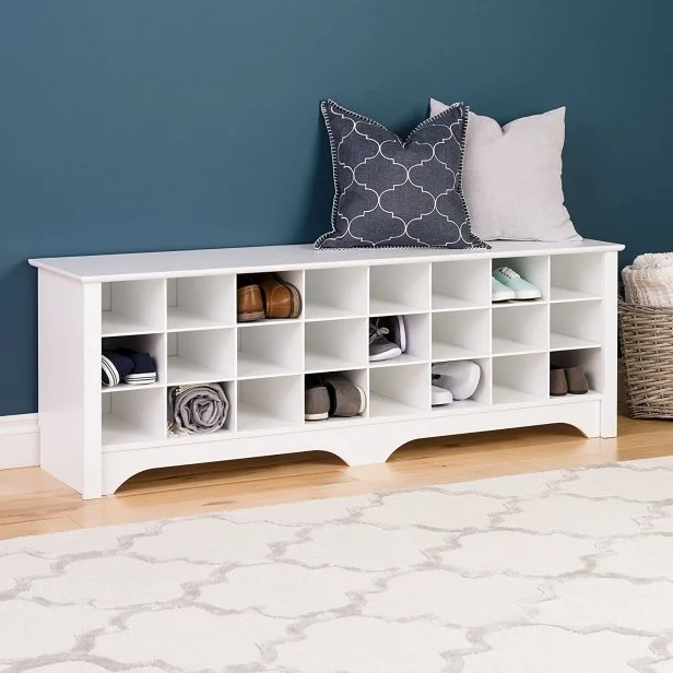 Prepac Shoe Storage Cubby Bench